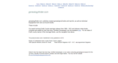Desktop Screenshot of genealogyfinder.com
