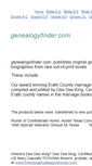 Mobile Screenshot of genealogyfinder.com